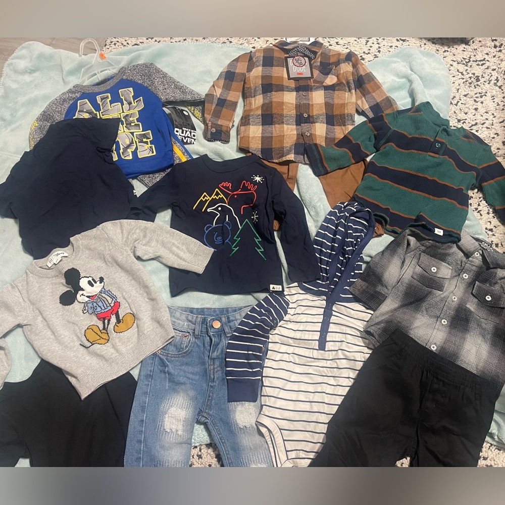 12-24 Months Boy Bundle Outfits 13-Piece